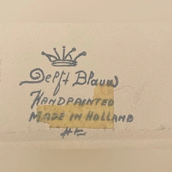 HAND-PAINTED IN HOLLAND -THE PHARMACIST & THE PASTEIBACKEN  Large Tiles - Picture 7 of 8